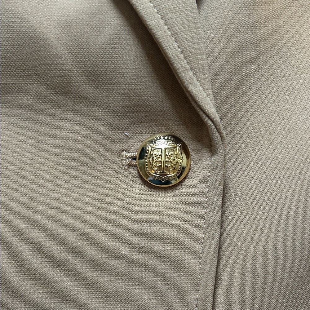 Talbots Camel Blazer with Gold Buttons - Picture 4 of 10